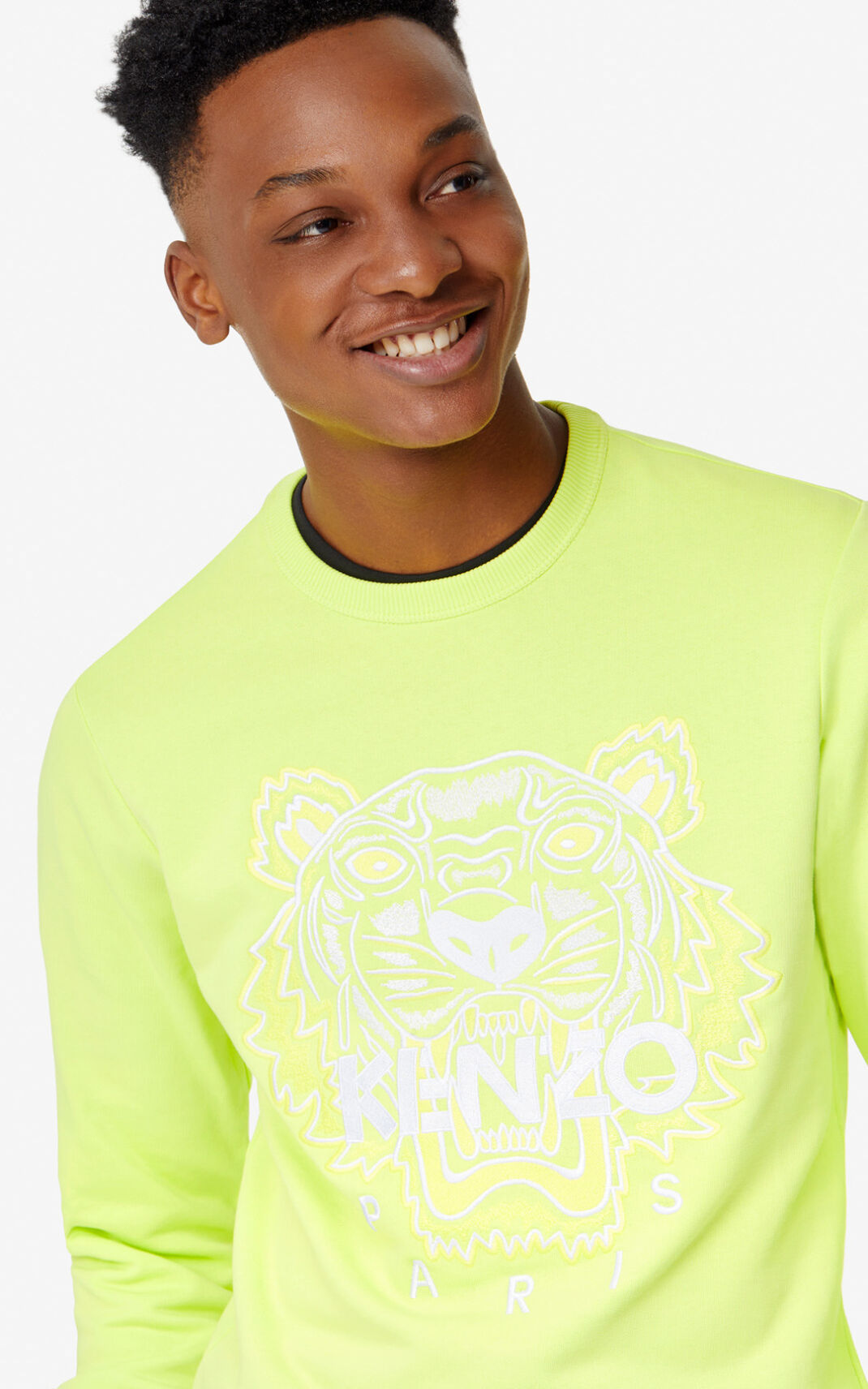 Kenzo Tiger Moška Puloverji Limona SI-3658387